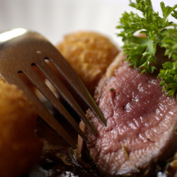 fleisch mit gabel hans